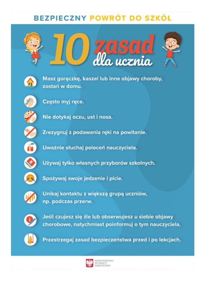 Bezpieczny powrót do szkoły – instrukcje dla uczniów i rodziców