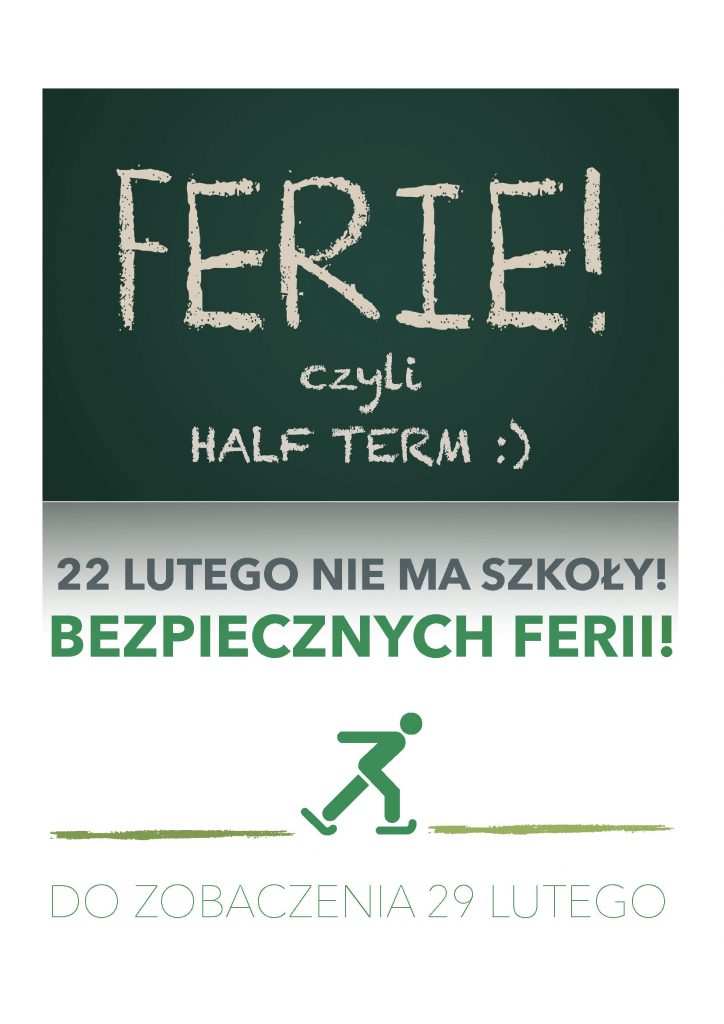 Ferie, czyli Half Term :)