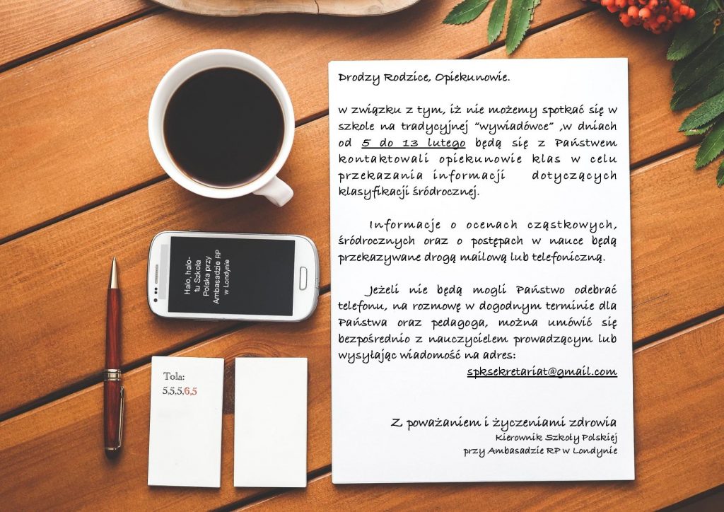 Drodzy Rodzice, Opiekunowie