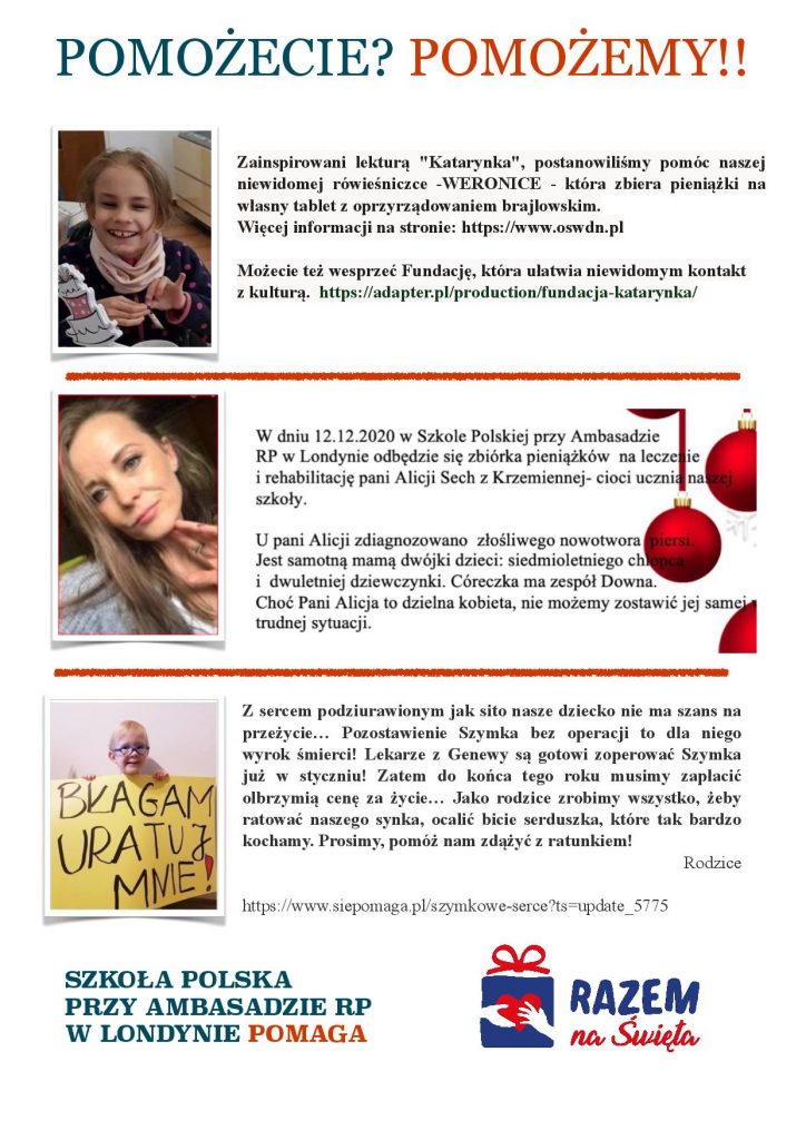 Pomożecie? Pomożemy!!