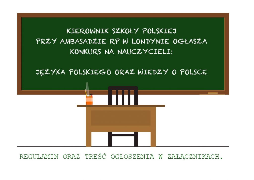 KONKURS NA STANOWISKA NAUCZYCIELSKIE: JĘZYK POLSKI ORAZ WIEDZA O POLSCE