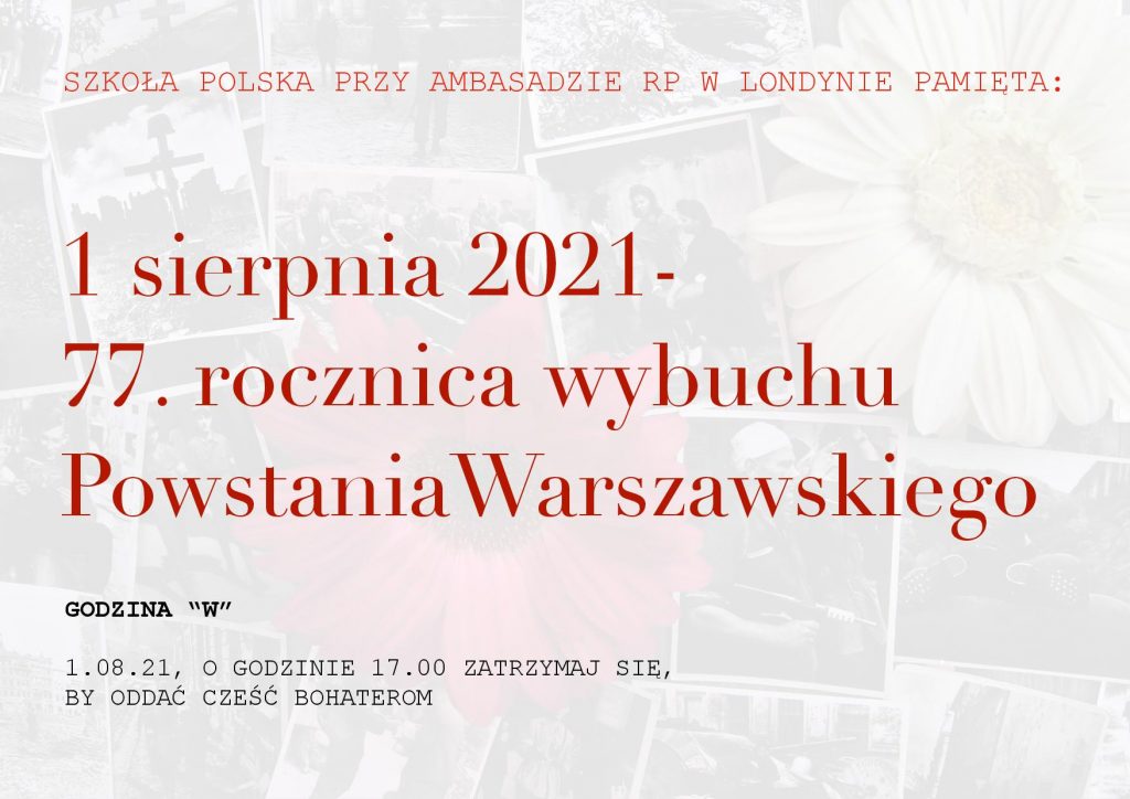 77. rocznica Powstania Warszawskiego- pamiętamy.