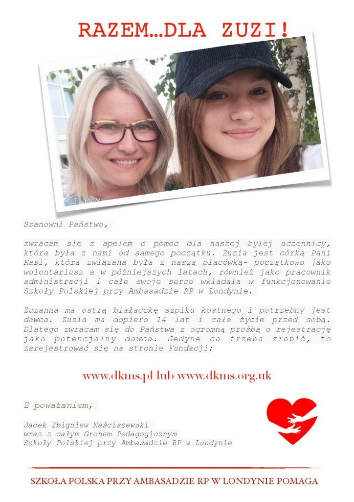 RAZEM DLA ZUZI!
