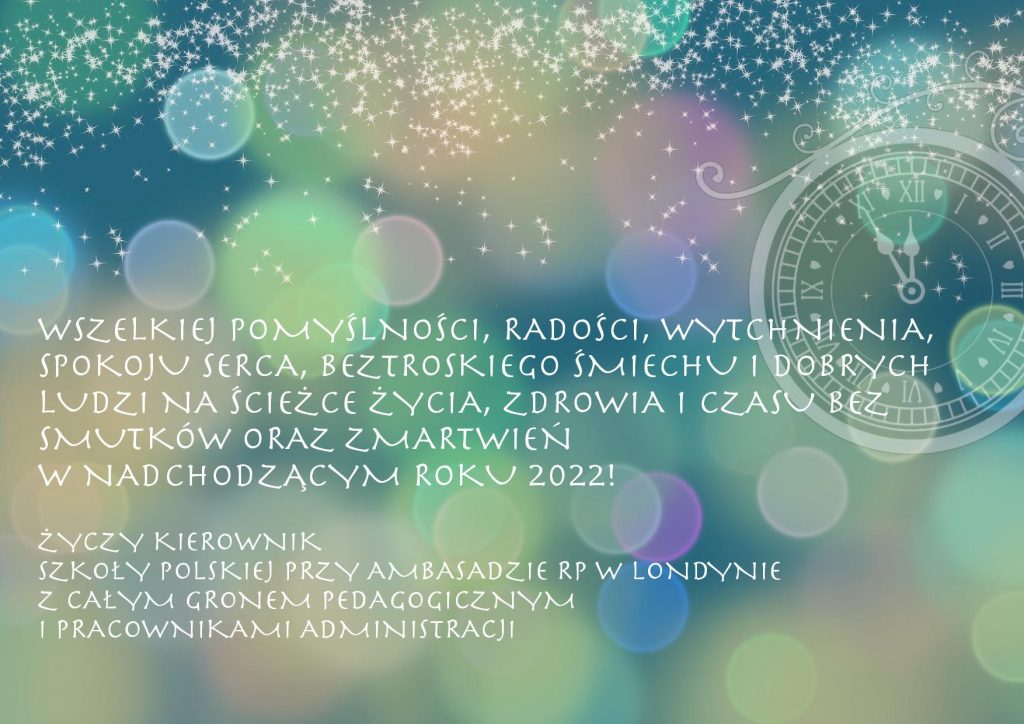 SZCZĘŚLIWEGO NOWEGO ROKU!