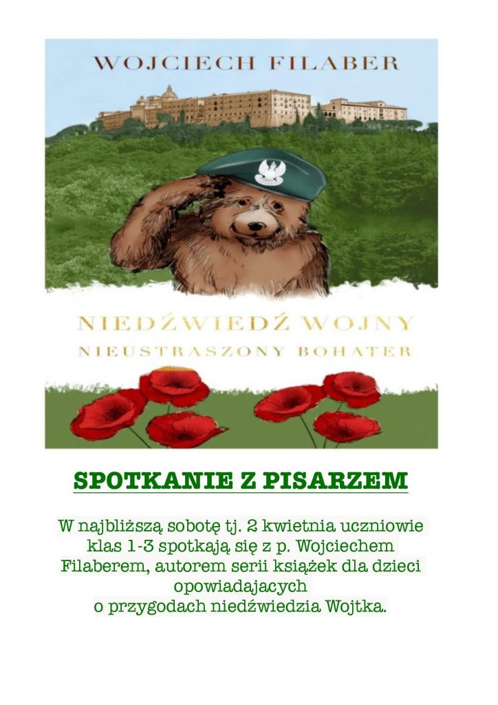 PISARZEM- WOJCIECH FILABER- GOŚCIEM W NASZEJ SZKOLE