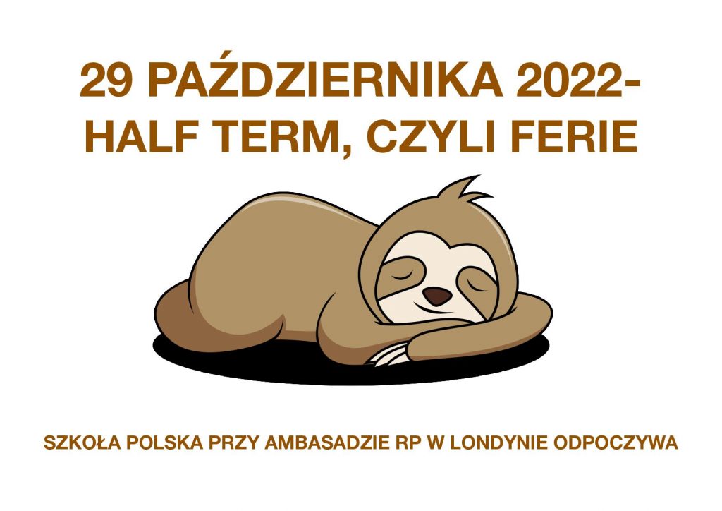 29 PAŹDZIERNIKA – DZIEŃ WOLNY OD ZAJĘĆ