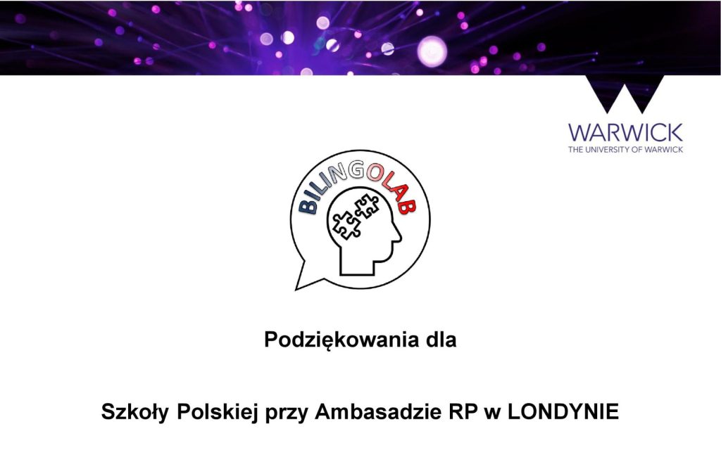 NASZA SZKOŁA BRAŁA UDZIAŁ W BADANIACH NAD DWUJĘZYCZNOŚCIĄ