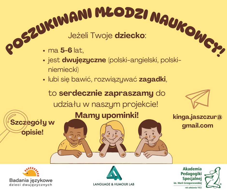 Młodzi Naukowcy Poszukiwani!