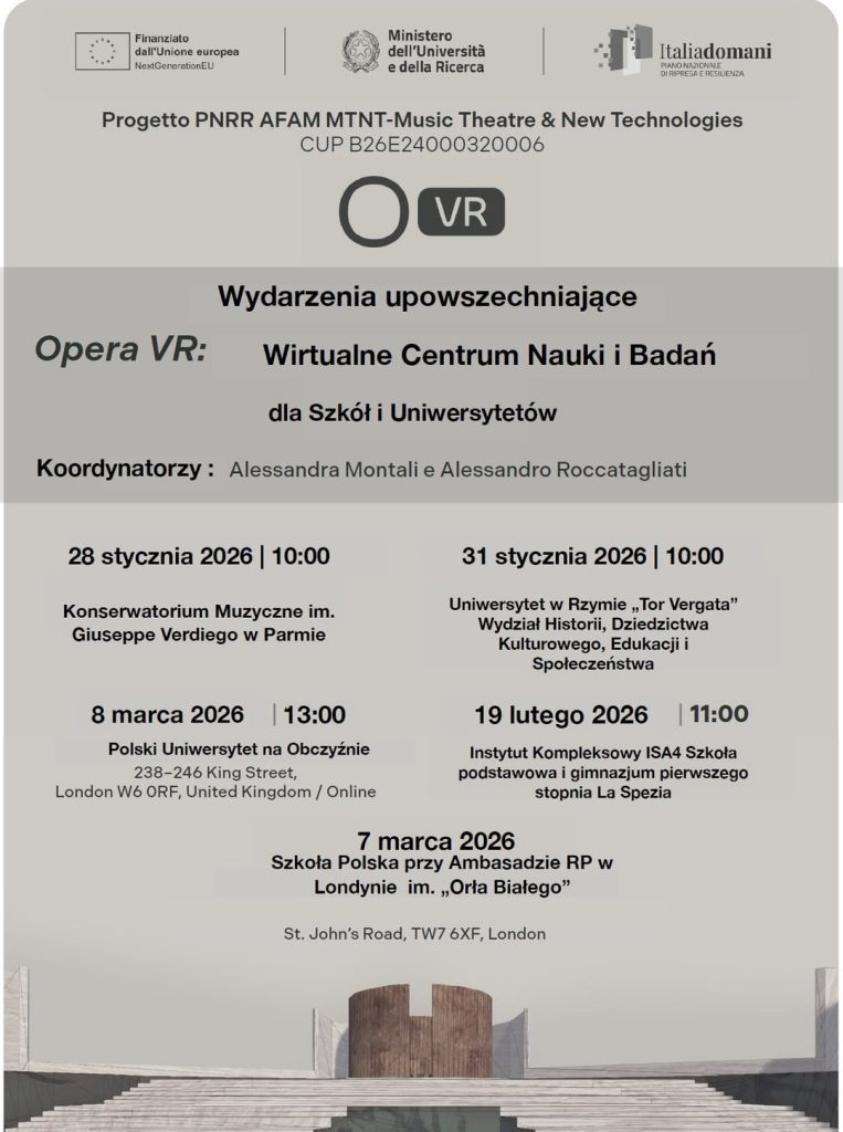 Zaproszenie na wydarzenie Opera VR