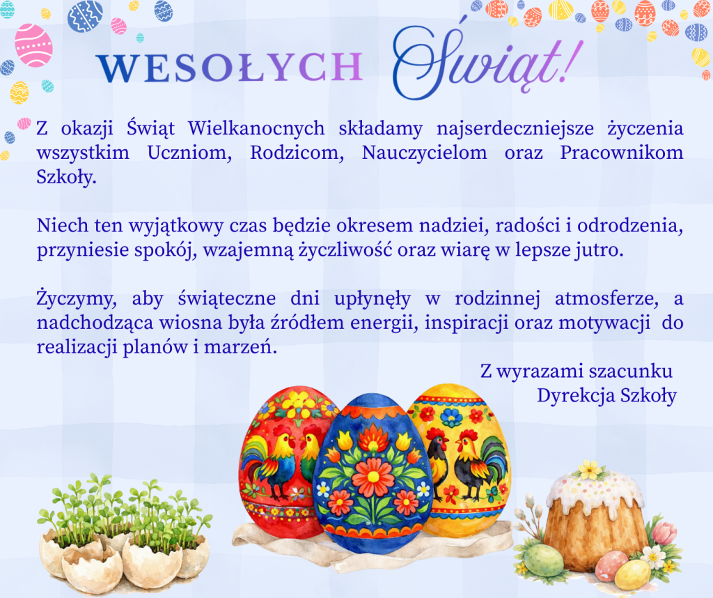 Wesołych Świąt Wielkanocnych